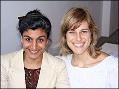 Shazi Visram and Jessica Rolph